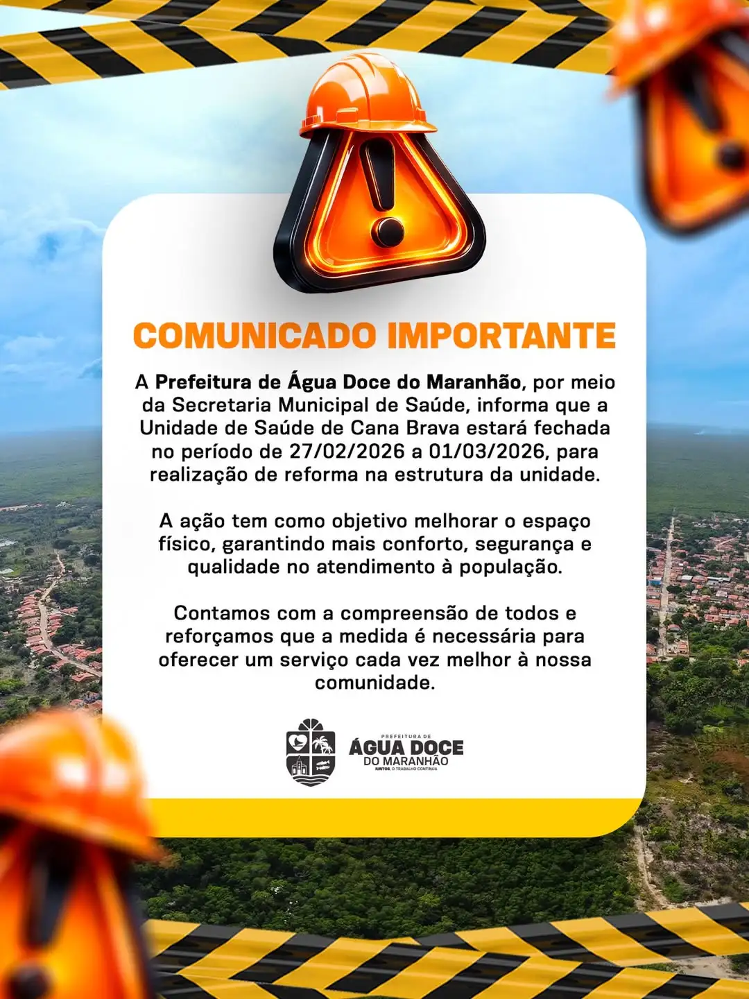 Foto 1 – COMUNICADO OFICIAL