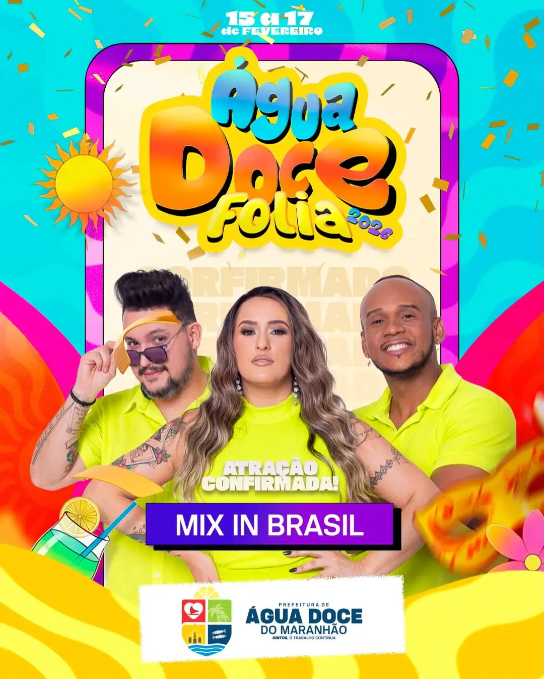 Foto 1 – ATRAÇÃO CONFIRMADA | ÁGUA DOCE FOLIA 2026