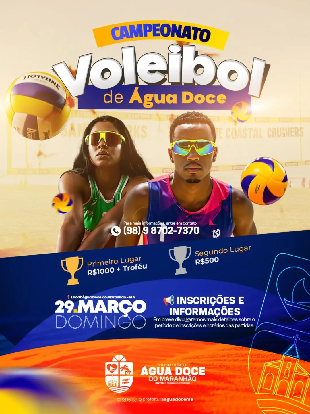 Foto 1 – Prefeitura de Água Doce do Maranhão anuncia Campeonato Municipal de Voleibol