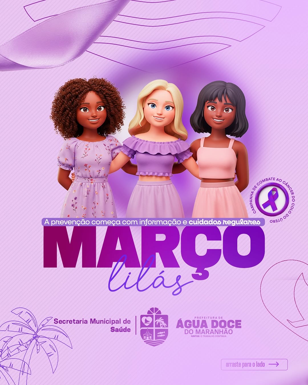 💜 Março Lilás: Previna o câncer do colo do útero! 💜