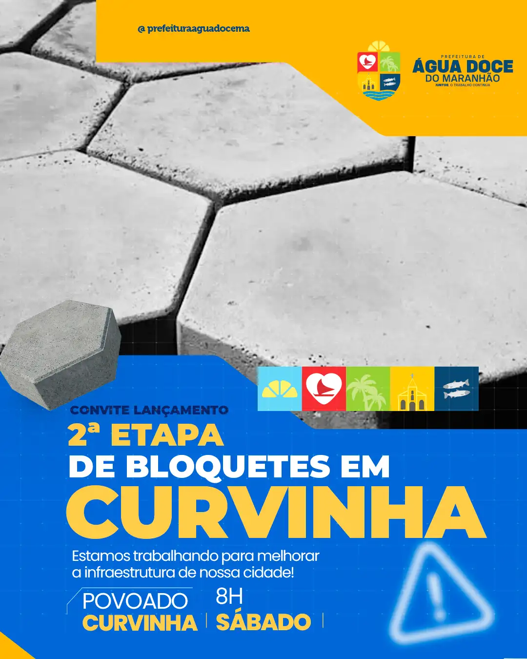 🚧 Convite Especial – Lançamento da 2ª Etapa de Bloquetes no Povoado Curvinha