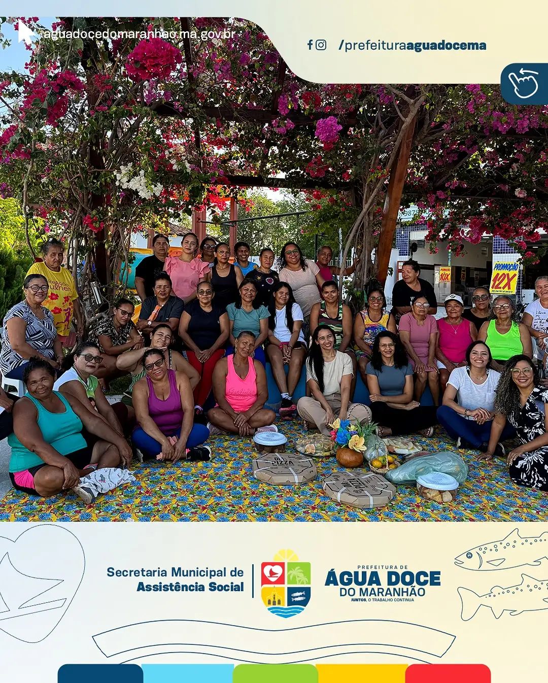Prefeitura de Água Doce do Maranhão realiza piquenique em homenagem ao Dia do Idoso
