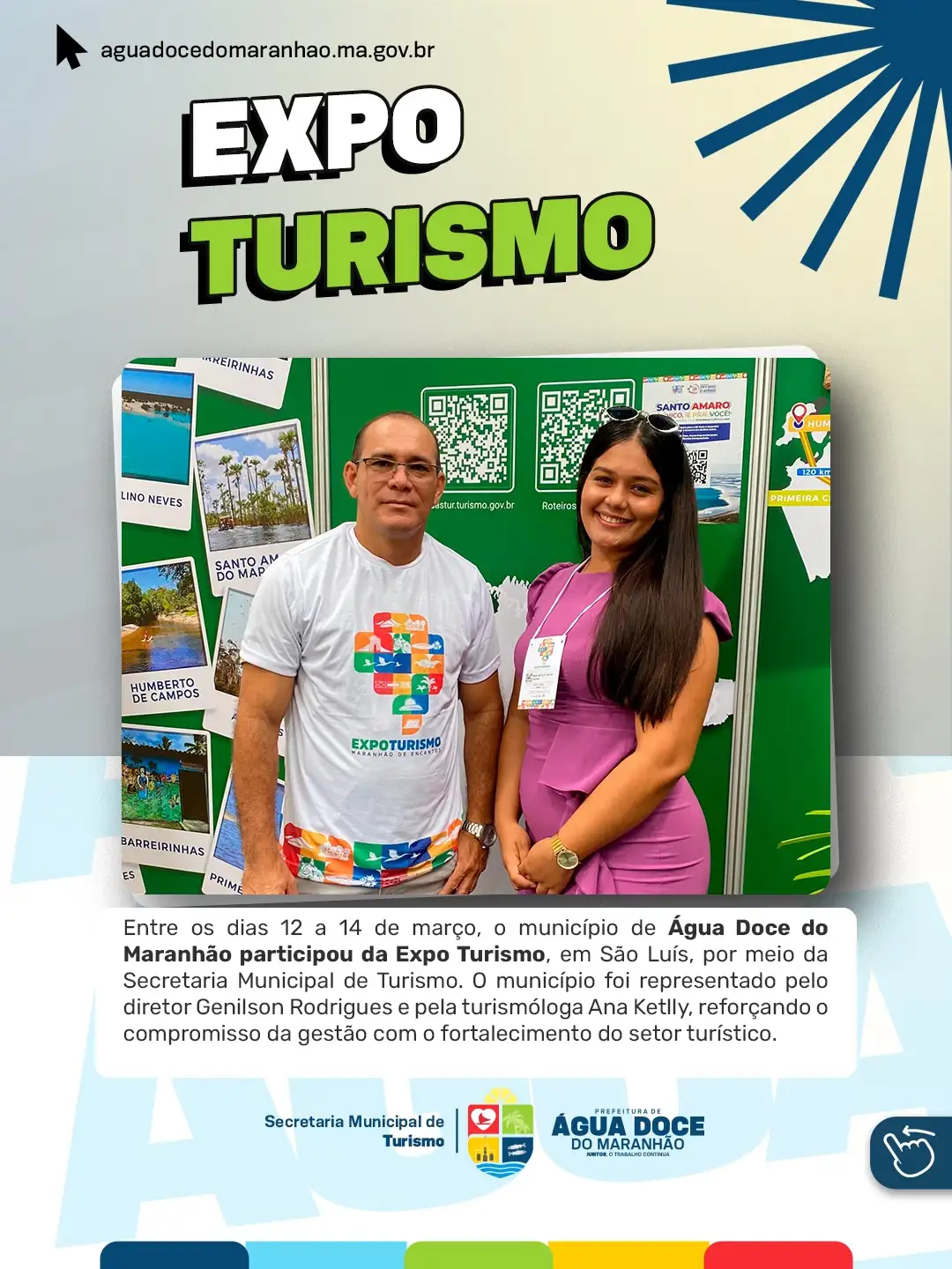 Foto 1 – Água Doce do Maranhão fortalece o turismo em participação na Expo Turismo