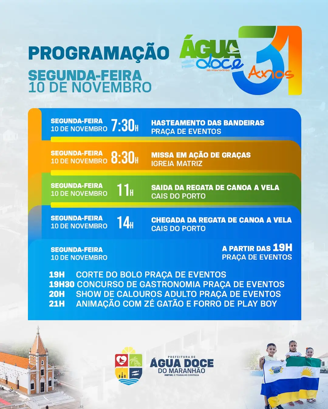 Foto 1 – Prefeitura divulga programação do 31º aniversário de Água Doce do Maranhão
